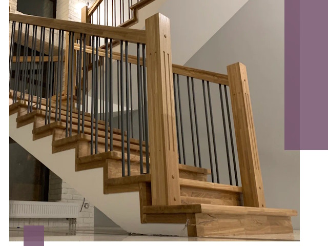 Реставрация деревянных и металлических лестниц в Кандалакше