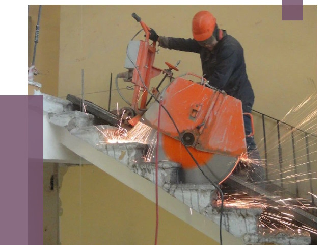 Демонтаж бетонных лестниц в Кандалакше от 4546 руб. за м2 | ПРОЛЁТ-Кнд