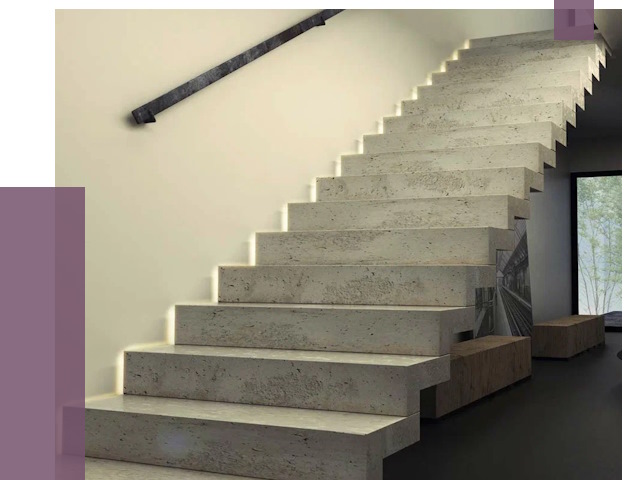 Облицовка бетонных лестниц в Кандалакше от 4546 руб/м2 