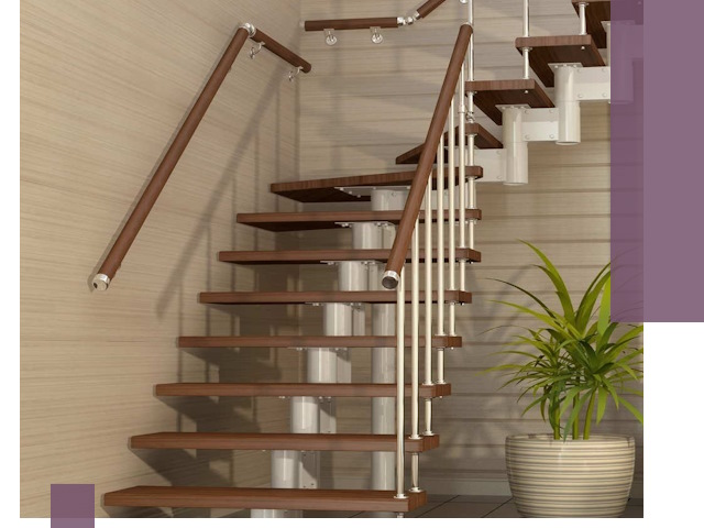 Изготовление модульных лестниц под ключ в Кандалакше