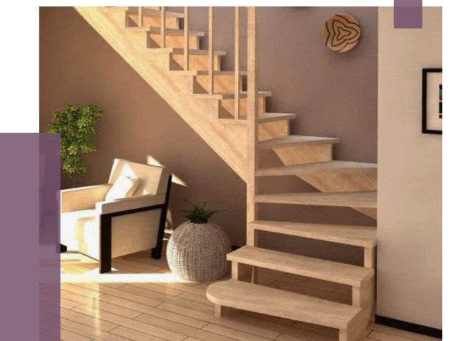 Изготовление Г-образных лестниц в Кандалакше от 18691 руб. 