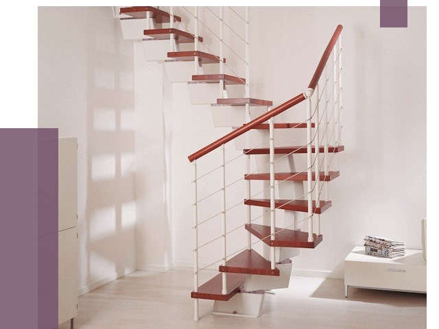 Изготовление лестниц на больцах в Кандалакше от 9598 руб. | ПРОЛЁТ-Кнд