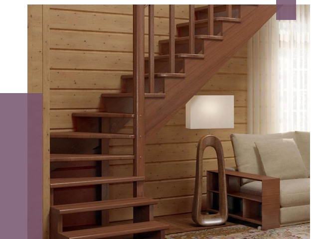 Лестницы эконом класса в Кандалакше от 18034 руб. бюджетные решения