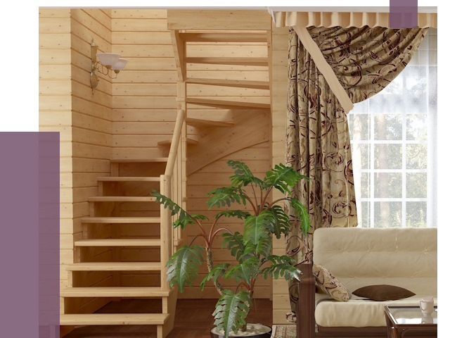 Лестницы для дачи в Кандалакше от 75015 руб.  | ПРОЛЁТ-Кнд