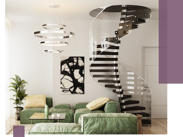 Лестницы для двухуровневой квартиры в Кандалакше — изготовление и монтаж