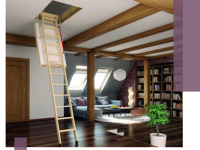 Чердачные лестницы под ключ в Кандалакше: изготовление и монтаж