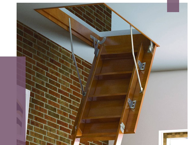 Установка чердачной лестницы в Кандалакше от 7729 руб. | ПРОЛЁТ-Кнд