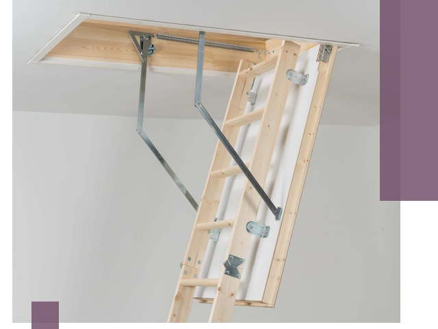 Установка чердачной лестницы под ключ в Кандалакше