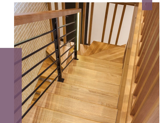 Лестницы из ясеня в Кандалакше под ключ от 9901 руб. 