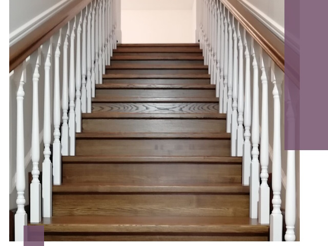 Лестницы из ясеня на заказ в Кандалакше — изготовление и монтаж