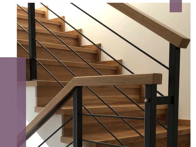 Обшивка металлической лестницы деревом в Кандалакше от 4294 руб. 
