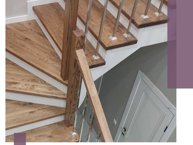 Обшивка металлических лестниц под ключ в Кандалакше