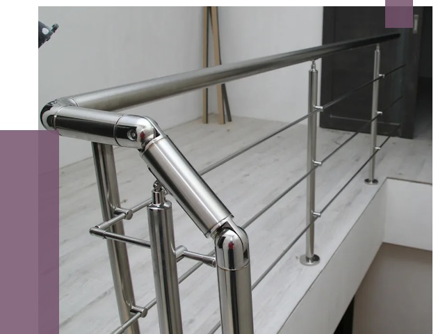 Перила из нержавеющей стали в Кандалакше от 8891 руб. под ключ | ПРОЛЁТ-Кнд