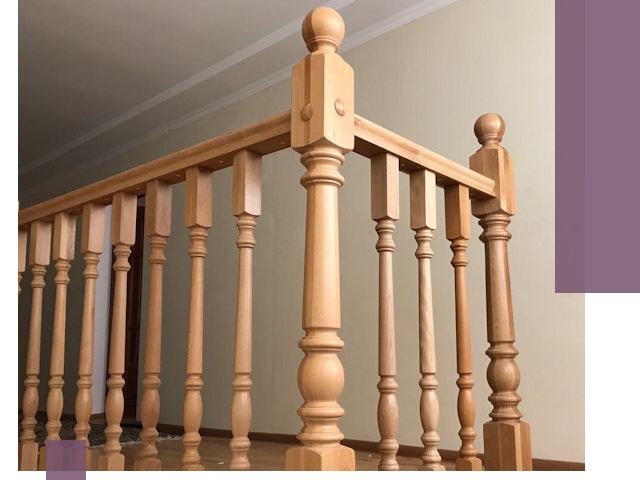 Деревянные перила на заказ в Кандалакше: монтаж и изготовление