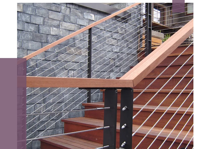 Тросовые перила под ключ в Кандалакше от 7678 руб. 