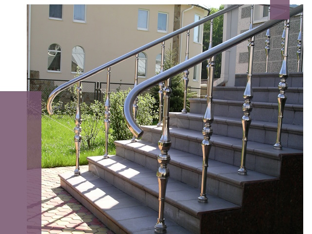 Перила для крыльца в Кандалакше от 10608 руб. — монтаж ПРОЛЁТ-Кнд