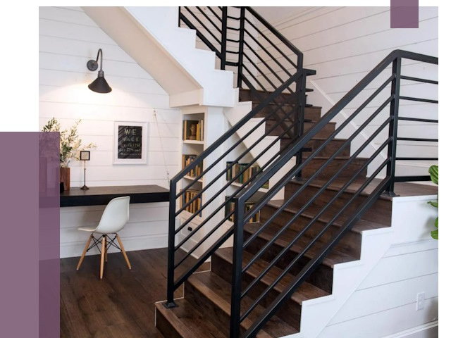 Перила для лестницы в доме в Кандалакше от 7325 руб. — ПРОЛЁТ-Кнд