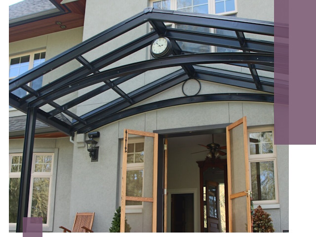 Изготовление и монтаж навесов и козырьков в Кандалакше