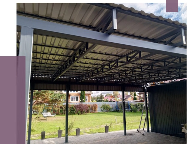 Монтаж навесов в Кандалакше от 7274 руб. — установка навеса | ПРОЛЁТ-Кнд