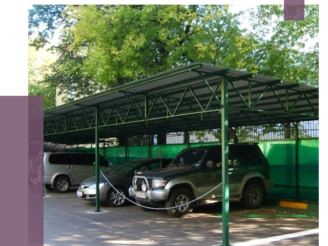 Навесы для парковки в Кандалакше от 79309 руб. заказать | ПРОЛЁТ-Кнд