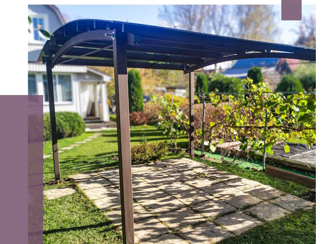 Навесы для дачи в Кандалакше от 12578 руб. под ключ — ПРОЛЁТ-Кнд