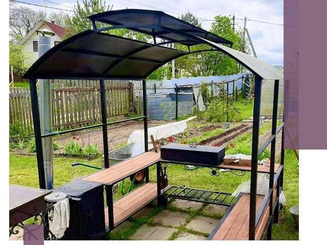 Навесы для барбекю в Кандалакше: изготовление, монтаж и демонтаж