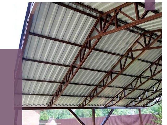 Навесы из профнастила в Кандалакше от 7274 руб. | ПРОЛЁТ-Кнд