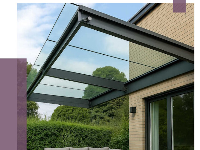 Стеклянные навесы и козырьки в Кандалакше от 12124 руб.