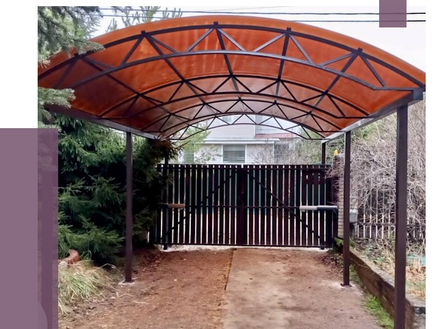 Арочные навесы в Кандалакше от 12578 руб. — изготовление и монтаж | ПРОЛЁТ-Кнд