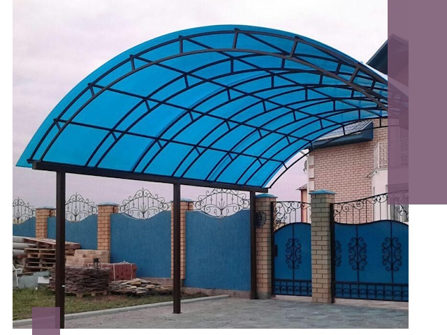 Арочные навесы под ключ в Кандалакше — изготовление и монтаж