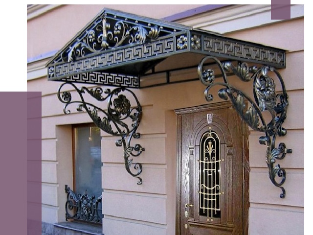 Кованые козырьки в Кандалакше под ключ от 12578 руб. — ПРОЛЁТ