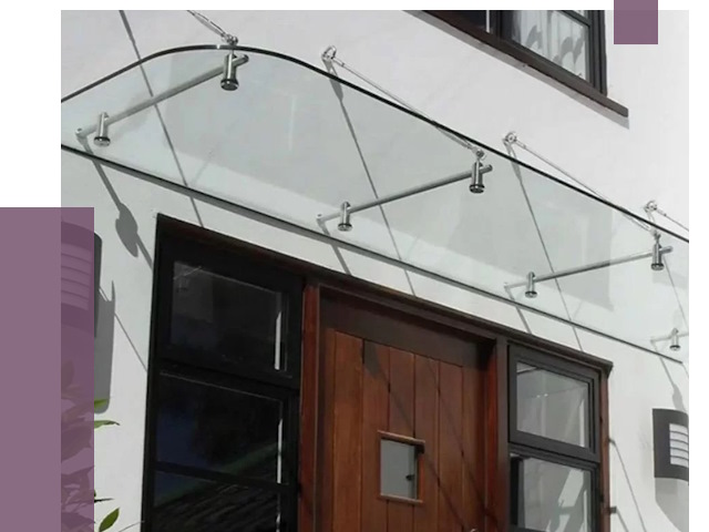 Стеклянные козырьки в Кандалакше от 18691 руб. | ПРОЛЁТ-Кнд