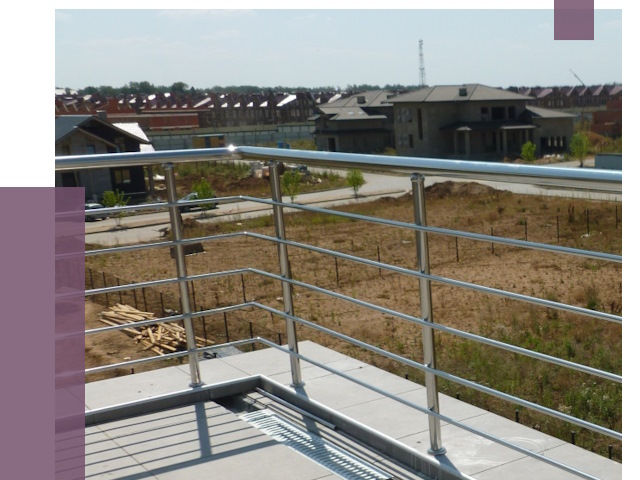 Парапеты из нержавеющей стали в Кандалакше от 7880 руб. за м² | ПРОЛЁТ-Кнд