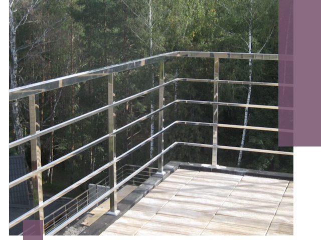 Парапеты из нержавеющей стали в Кандалакше — изготовление и монтаж