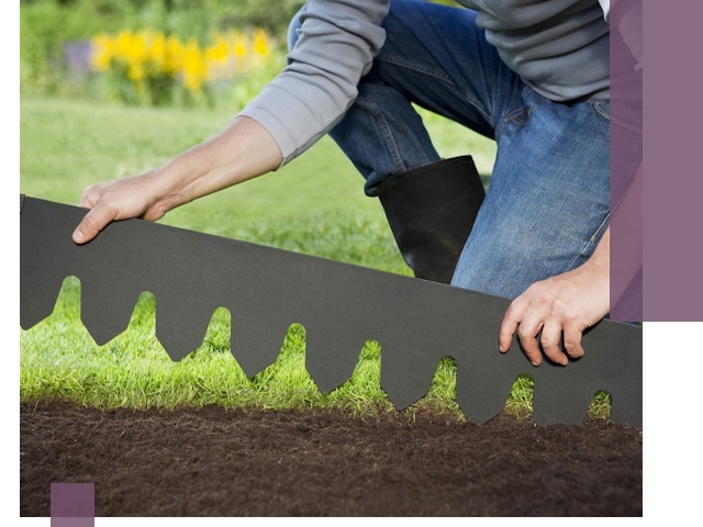 Металлические бордюры для газона в Кандалакше — изготовление и монтаж