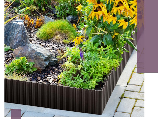 Металлические бордюры для клумб в Кандалакше — производство и монтаж