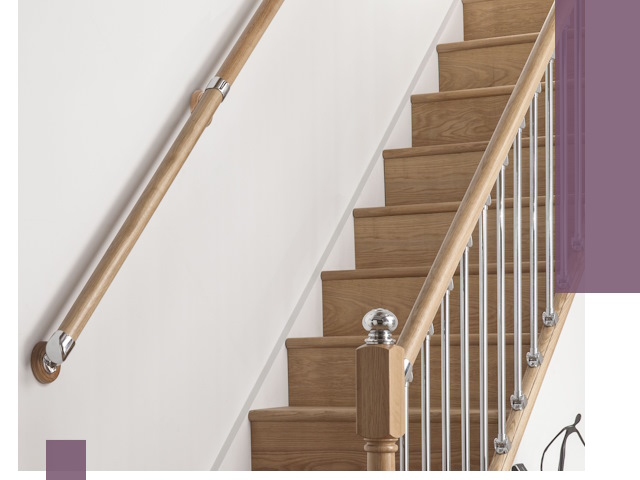 Пристенные поручни из стали и нержавейки под монтаж в Кандалакше